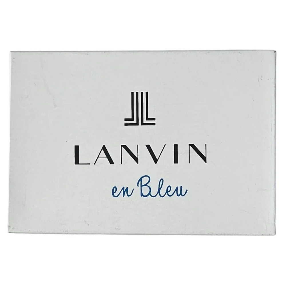NWT / NIB Lanvin en Bleu Bi-fold Zip Wallet.